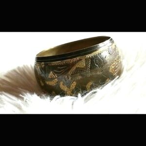 Vintage Elephants Bangle Bracelet